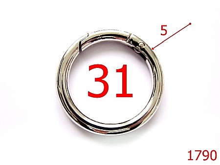 Inele carabina - 1790/INEL CARABINA 31MM/NIKEL-31-mm-5-nichel-23B10-23C3-23C4-23D7-23E13-23D12----