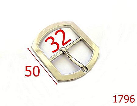 Catarame poseta - 1796/CATARAMA ZAMAC 32MM/NIKEL-32-mm---nichel---6E1--AK3