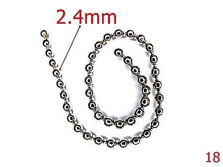 Lant poseta otel - 18/LANTISOR CU BILE 2.4mm-2.4-mm---nichel-----P20