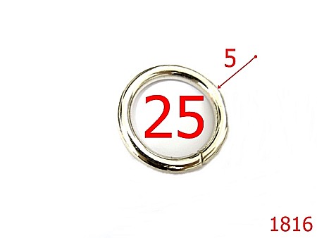 Inele - 1816/INEL ROTUND 25MM/NIKEL-25-mm-5-nichel-4D3-4J5-4G6-4A7-4C5-4i5-4B5-4D1--AJ35