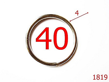 Inele - 1819/INEL ROTUND 40MM/NIKEL-40-mm-4-nichel--4G2-4i6-3J8/1A6/7J5--AK15