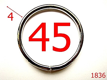 Inele rotunde - 1836/INEL ROTUND 45MM X4 MM/NIKEL-45-mm-4-nichel--4i4-4K6-4B5-7J5/4A2--