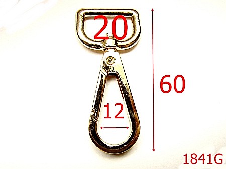 Carabine - 1841G/CARABINA 2CM /ZAMAC/GOLD-20-mm---gold--5G8-5G9-5A8-5A3--AL1