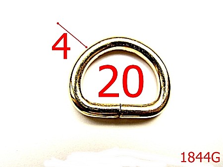 Inele D - 1844G/INEL D 20 MMX4MM/OTEL/GOLD-20-mm-4-gold--3F5-3F6-10B18--AK8