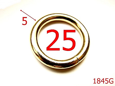 Inele rotunde - 1845G/INEL ROTUND 25MMX5/OTEL/ GOLD-25-mm-5-gold---4D6--AL9