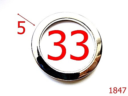Inele rotunde - 1847/INEL ROTUND 33MMX5/ZAMAC/NIKEL-33-mm-5-nichel---4C2--AL10