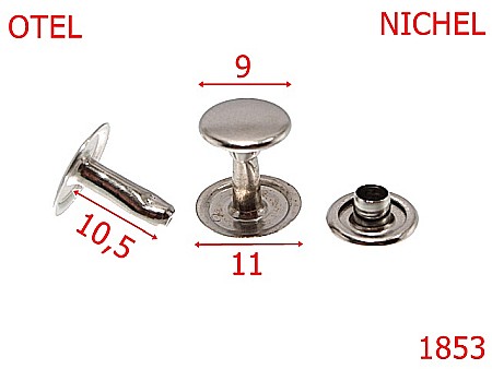 Capse rapide - 1853/CAPSA RAPIDA 9MMX10MM /NIKEL-9-mm---nichel-16B19----