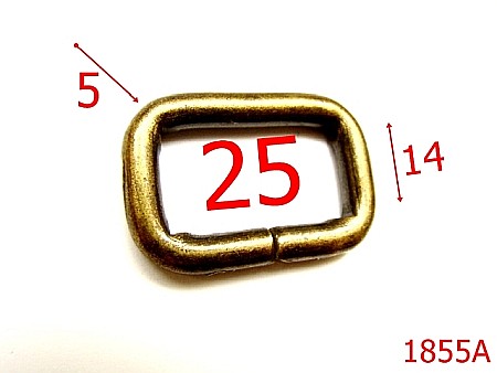 Inele - 1855A/INEL DREPTUNGHIULAR 25MMX5MM/ANTIK-25-mm-5-antic---3L2--AA16