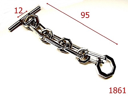 Sustinatori poseta - 1861/SUSTINATOR LANT ZAMAC /NIKEL /-12-mm---nichel-----AL11