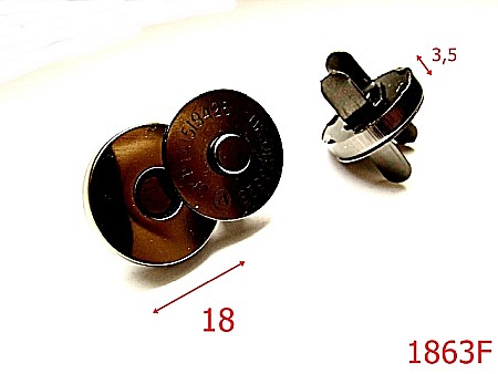 Magneti - 1863F/MAGNET 18 MM/NIKEL FUME .-18-mm---fume--15B1-7K1--AL33/AL22