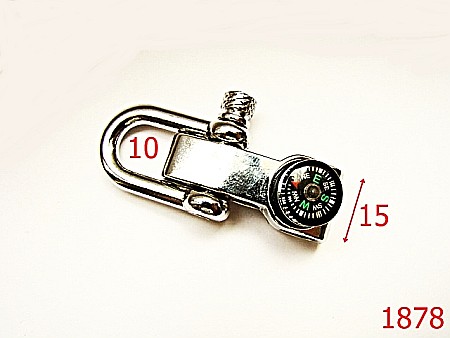 Inele rotunde - 1878/SISTEM PRINDERE BRATARA CU BUSOLA/NIKEL-10-mm---nichel-----AL39