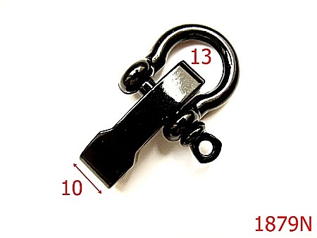 Inele rotunde - 1879N/SISTEM PRINDERE BRATARA /NEGRU-10-mm---negru-----AL39