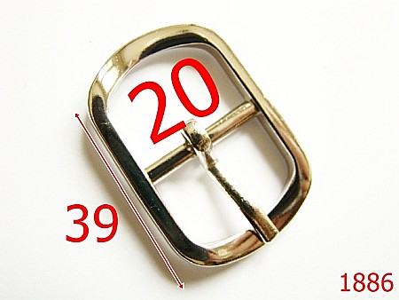 Catarame poseta - 1886/CATARAMA OVALA/ ZAMAC 20 MM/NIKEL-20-mm---nichel-6B6--6E8--AO3