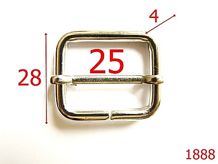 Catarame cu reglaj - 1888/CATARAMA REGLAJ 25 *4MM/OTEL /NIKEL-25-mm-4-nichel-1D6-1B6-1C4-1B3-4H8---AO31