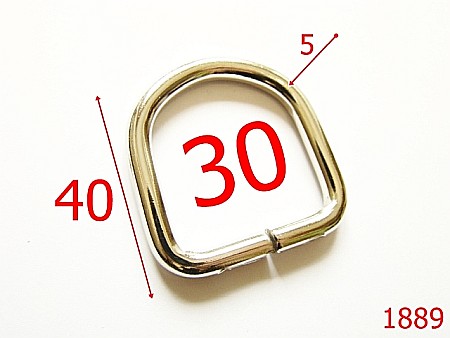Inele D - 1889/INEL D 30MM/NIKEL/SARMA 5 MM/NIKEL-30-mm-5-nichel---3E4/4K3/3E4/3L4--AO14