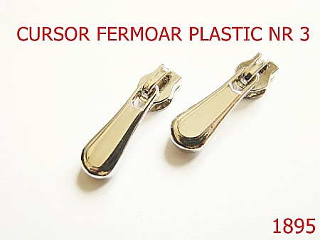 Cursori fermoar - 1895/CURSOR FERMOAR PLASTIC NR 3/NIKEL-Nr 5-mm---nichel-----AO2