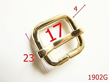 Catarame cu reglaj - 1902G/CATARAMA REGLAJ 17 MM*4/OTEL/GOLD-17-mm-4-gold--4H8-4i7---AO4