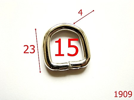 Inele D - 1909/INEL D 15MM*4/OTEL /NIKEL-15-mm-4-nichel-2D1--3A3--