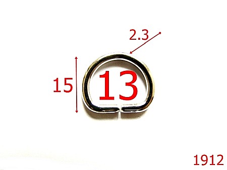 Inele D - 1912/INEL  D 13 MM*2.3/OTEL/NIKEL-13-mm-2.3-nichel-3F1--3D1--AN30
