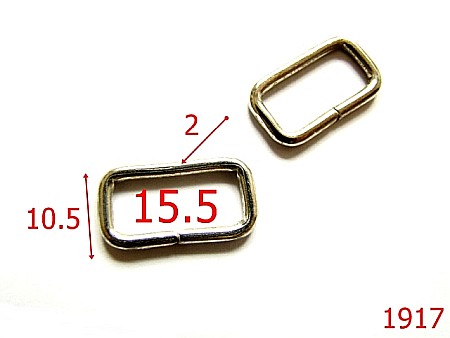 Inele - 1917/INEL DREPTUNGIULAR 15.5MM*2/OTEL/NIKEL-15.5-mm-2-nichel---3I3--AP12