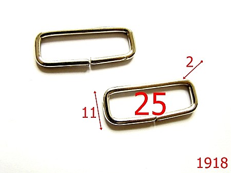 Inele - 1918/INEL DREPTUNGIULAR 25 MM*2/OTEL/NIKEL-25-mm-2-nichel---3G3--AP9