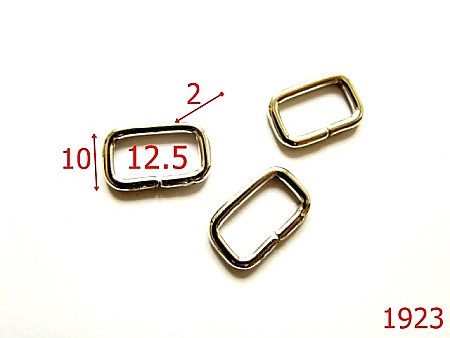 Inele - 1923/INEL DREPTUNGHIULAR 12.5 MM*2/OTEL/NIKEL-12.5-mm-2-nichel-----AN28