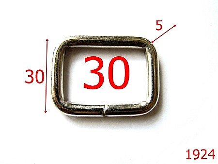 Inele - 1924/INEL DREPTUNGHIULAR 30MM*5MM/OTEL/NIKEL-30-mm-5-nichel-3L1-3L5----