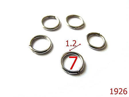 Inele rotunde - 1926/INEL ROTUND 7MM*1.2MM/OTEL/NIKEL-7-mm-1.2-nichel--4i1-3G5--AM11