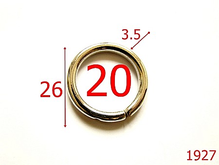 Inele rotunde - 1927/INEL ROTUND 20 MM*3.5/OTEL/NIKEL-20-mm-3.5-nichel---4A7-4C6-4k5--AP29