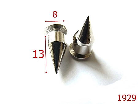 Accesorii metalice pentru marochinarie - 1929/CRAMPON/ALAMA/NIKEL-13-mm---nichel-AD25----