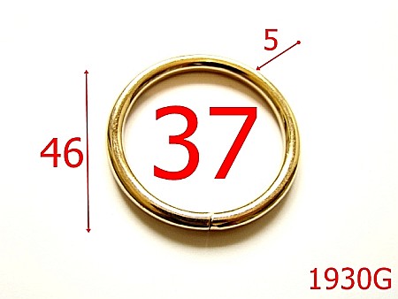 Inele rotunde - 1930G/INEL ROTUND 37MM*5MM  /OTEL/ GOLD-37-mm-5-gold-4C6--4D6-7E1-4A6-4L3--