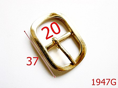Catarame poseta - 1947G/CATARAMA OVALA 20MM/ZAMAC/GOLD-20-mm---gold--7L4---AP34
