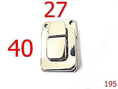 Inchizatori servieta - 195/INCHIZATOARE 40X27-40X27-mm---nichel---12i9-12L1 / 13D11-I25