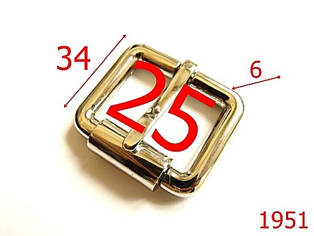 Catarame poseta - 1951/CATARAMA 25MM*6/ZAMAC/NIKEL-25-mm-6-nichel-6G7--6F4-6B8/6C8-AO13