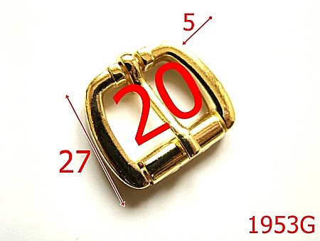 Catarame poseta - 1953G/CATARAMA 20MM/ZAMAC/GOLD-20-mm---gold--7J6-7J8---AN20