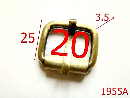 Catarame rola si 1 cui - 1955A/CATARAMA CU ROLA 20MM*3.5/OTEL/ ANTIC-20-mm-3.5-antic-7C7.--6I2-6H5/5G7/6J4/6J1-AP3