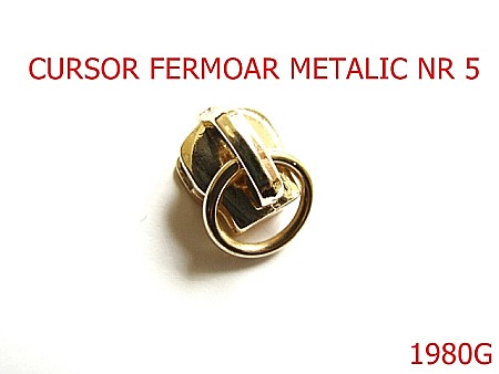 Cursori fermoar metalic - 1980G/CURSOR ERMOAR METALIC NR 5/GOLD-Nr 5-mm---gold-----AP32