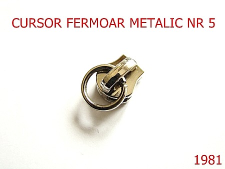 Cursori fermoar metalic - 1981/CURSOR ERMOAR METALIC NR 5/NIKEL-Nr 5-mm---nichel---2G4--AO20
