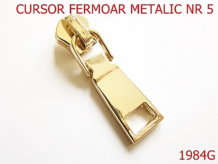 Cursori fermoar metalic - 1984G/CURSOR FERMOAR METALIC NR 5 /ZAMAC/GOLD-Nr 5-mm---gold---2G4--AO18