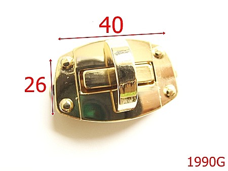 Inchizatori poseta - 1990G/INCHIZATOARE POSETA 40X26/ZAMAC/GOLD-40x26-mm---gold---12A12--AN8