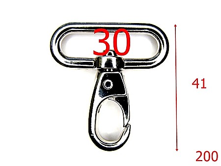 Carabine poseta - 200/CARABINA 3 CM NKEL-30-mm---nichel-5G2-5C1-5D1--R21