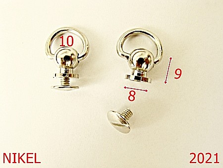 Sustinatori poseta - 2021/SUSTINATOR CU INEL 10MM/OTEL/NIKEL-10-mm---nichel---4K1--AN24
