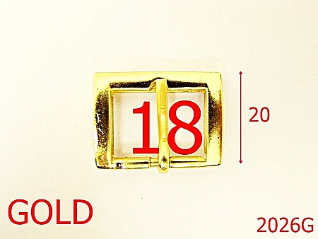 Catarame poseta - 2026G/CATARAMA 18MM/ZAMAC/GOLD-18-mm---gold--7L6---