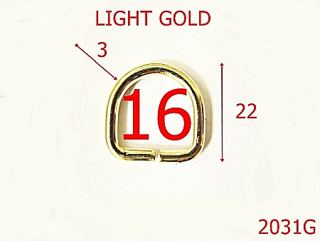 Inele D - 2031G/INEL D 16MM*3/OTEL/GOD LIGHT-16-mm-3-gold light-----AL21