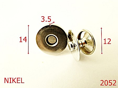 Magneti - 2052/MAGNET CU RIVET  14MM*3.5MM/OTEL/NIKEL-14-mm---nichel-15B1--7F5-7F4-
