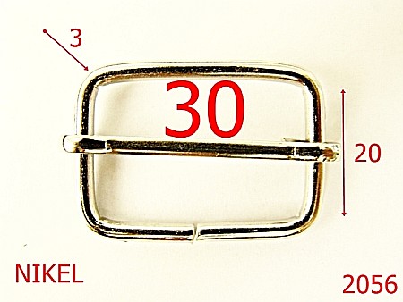 Catarame cu reglaj - 2056/CATARAMA REGLAJ  30MM*3/OTEL/NIKEL-30-mm-3-nichel--1A1-1C6-1B5-1B7-1C3-1A2---