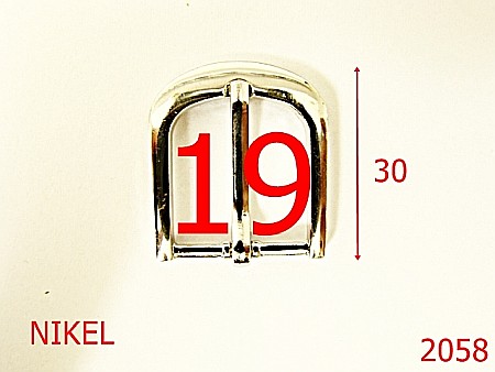 Catarame poseta - 2058/CATARAMA 19MM/ZAMAC/NIKEL-19-mm---nichel---6C3--