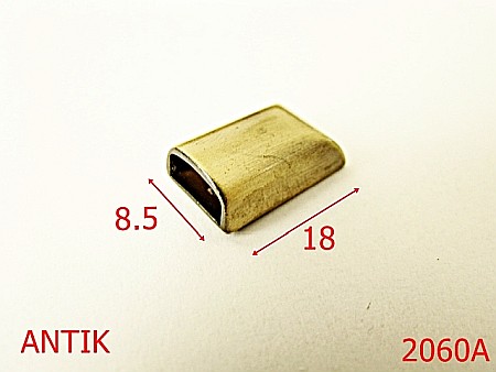 Terminatie fermoar - 2060A/CAPAT FERMOAR/ZAMAC/ANTIK-8.5-mm---antic-11B--11B3-4L5--