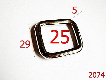 Inele dreptunghiulare - 2074/INEL DREPTUNGHIULAR 25MM*5MM/OTEL/NIKEL-25-mm-5-nichel--3G1-3J6-3K6-3G2--
