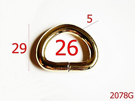 Inele D - 2078G/INEL D 26 MM*5MM/OTEL/LIGHT GOLD-26-mm-5-gold light---2C6-3B5-5F1-
